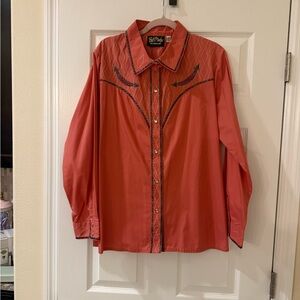 Bob Mackie Coral Western Women’s Shirt